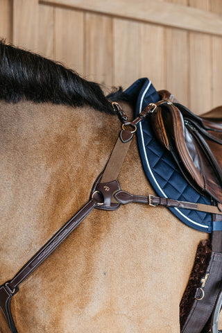 Dyon D-Collection 5-Punkt-Vorderzeug mit Elastikeinsatz Braun