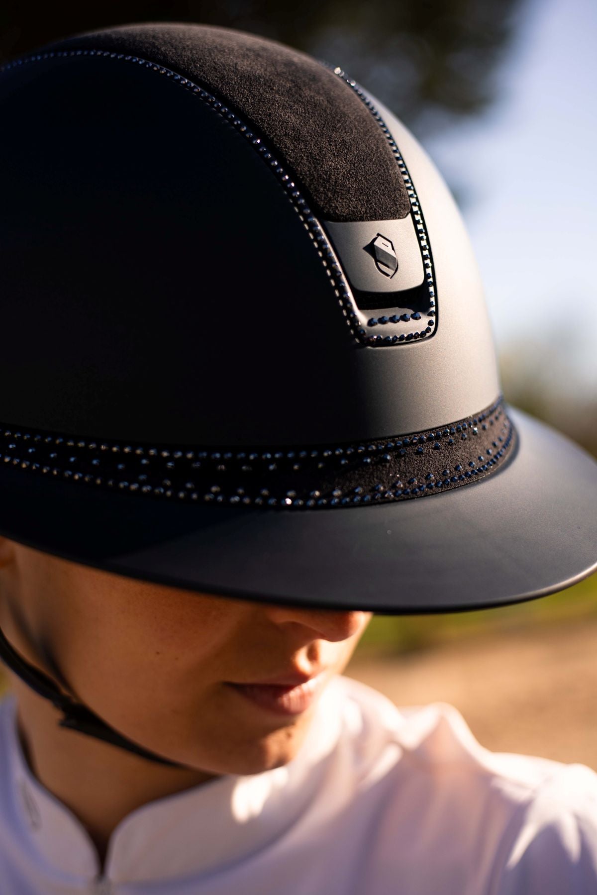 Samshield 2.0 Paardrijhelm Miss Shield Shadowmatt Tiara FB 300 swat Zwart