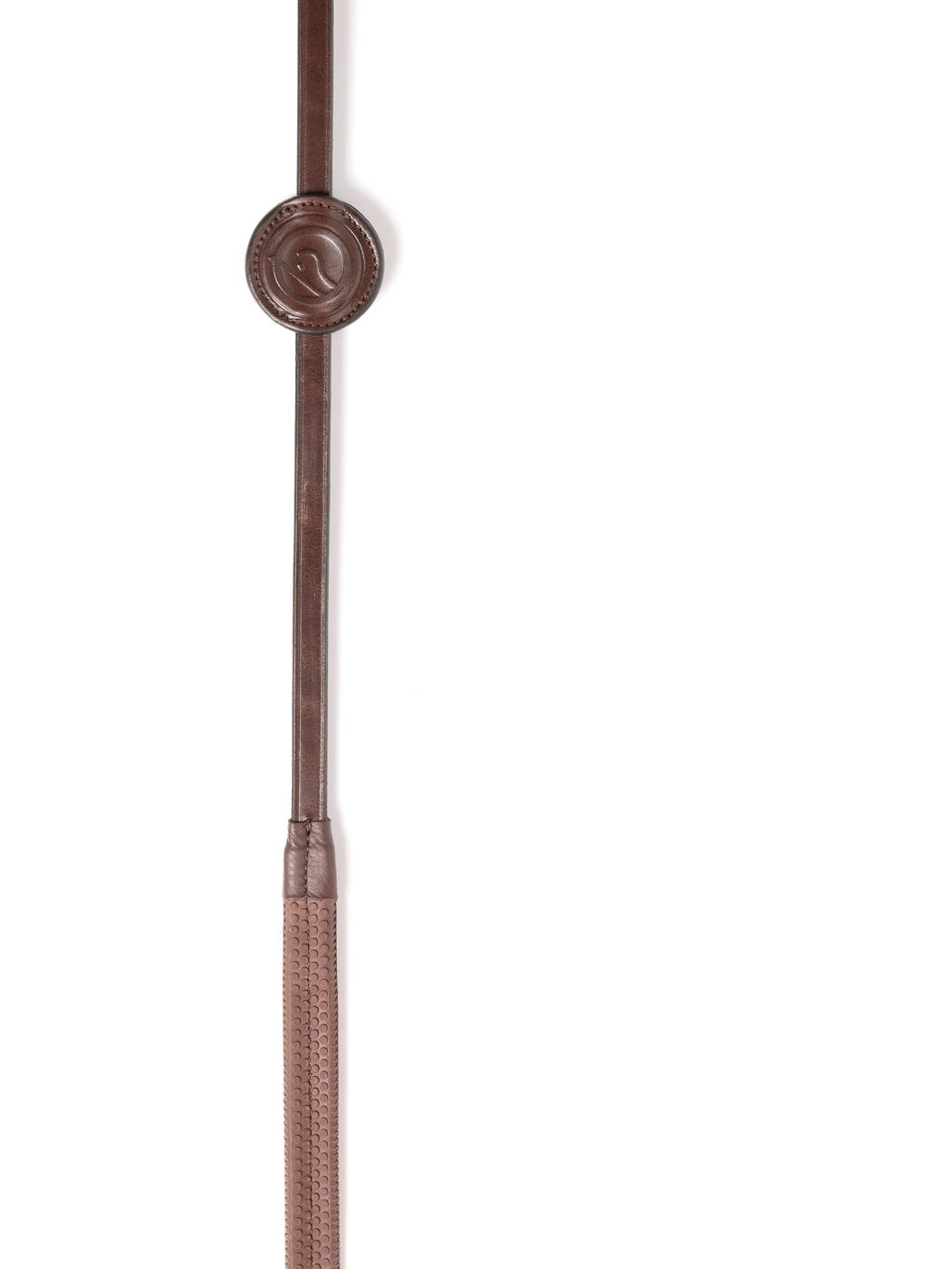 TRUST Samorin rubberen teugels (13mm) zilveren gespen Bruin Bruin