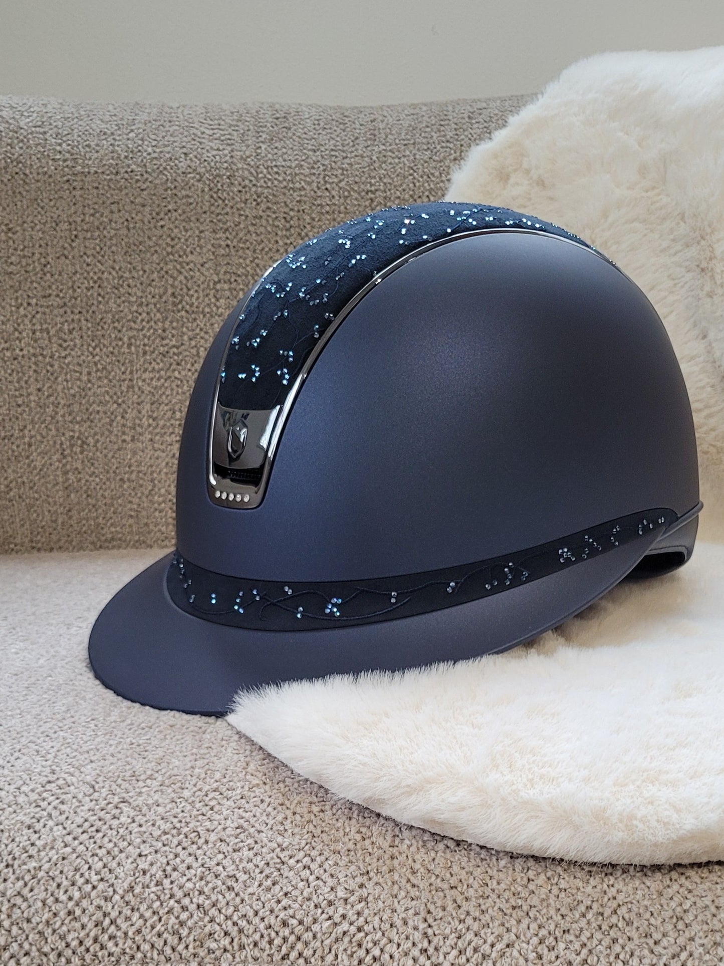 Samshield 2.0 Miss Shield shadowmatt Reithelm Crystal Leaf 5 Crystals Navy