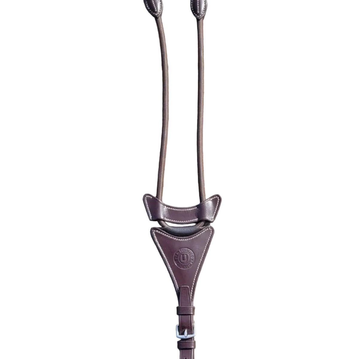 LJ Leathers Pro Selected Elastische Martingaalvork Full bruin-zilver