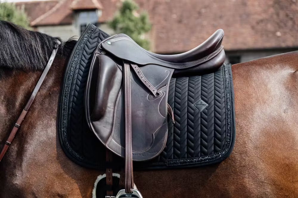 Kentucky Horsewear Zadeldekje Glitter Stone Dressuur Zwart