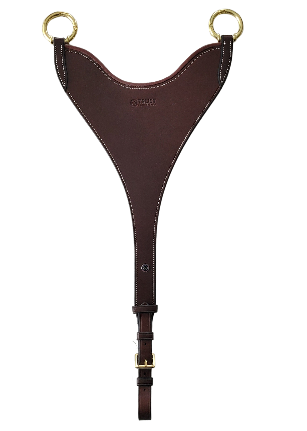 TRUST Stockholm dichte martingaalvork Hard BIB gouden gespen Bruin