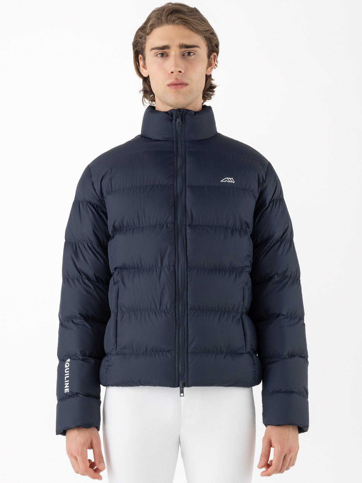 Equiline gewatteerde jas Heren Eqratek Navy