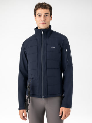Equiline Herren-Softshelljacke mit Airbag-Kompatibilität Exot Navy