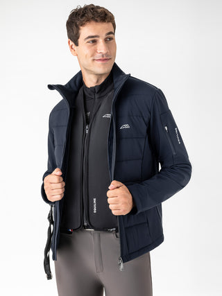 Equiline Herren-Softshelljacke mit Airbag-Kompatibilität Exot Navy