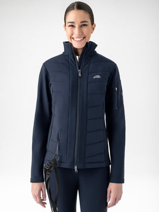 Equiline Damen-Softshelljacke mit Airbag-Kompatibilität Entrec Navy