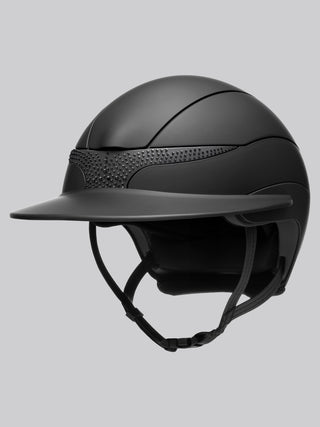 Equiline Reithelm Xanto Sun Visor Matt Strass Schwarz