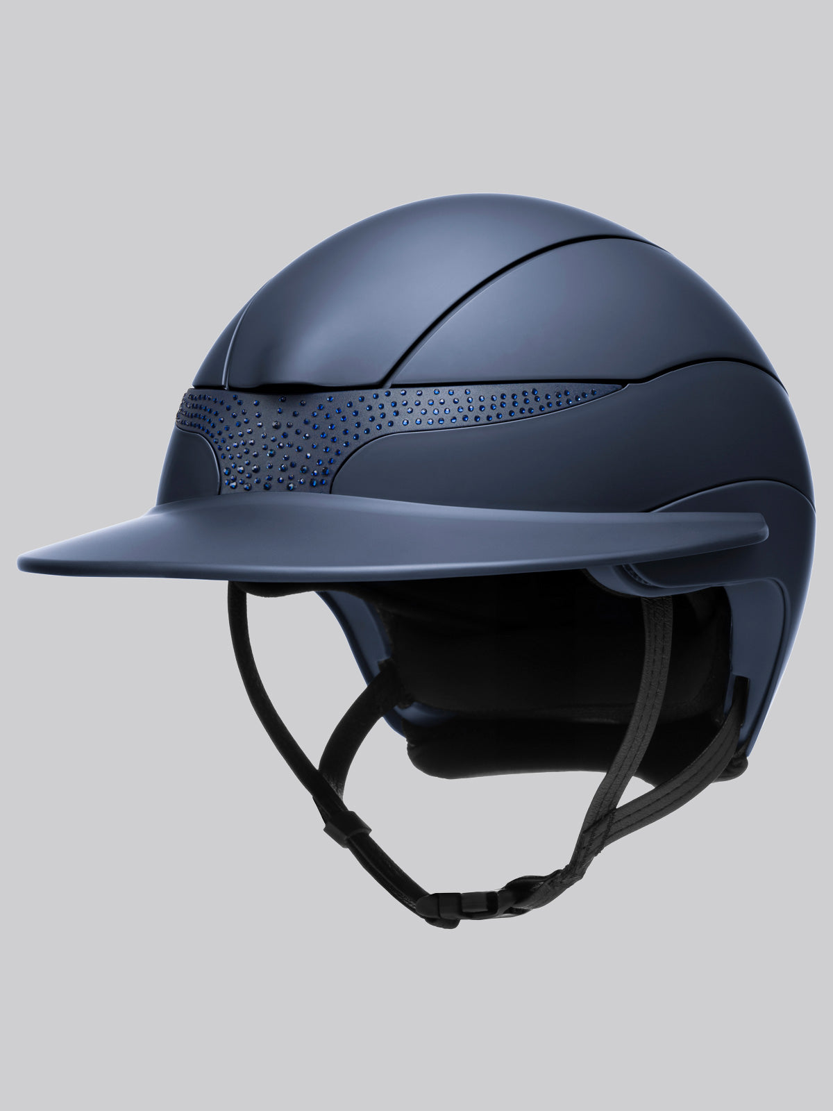 Equiline Paardrijhelm Xanto Sun Visor Matt Strass Navy