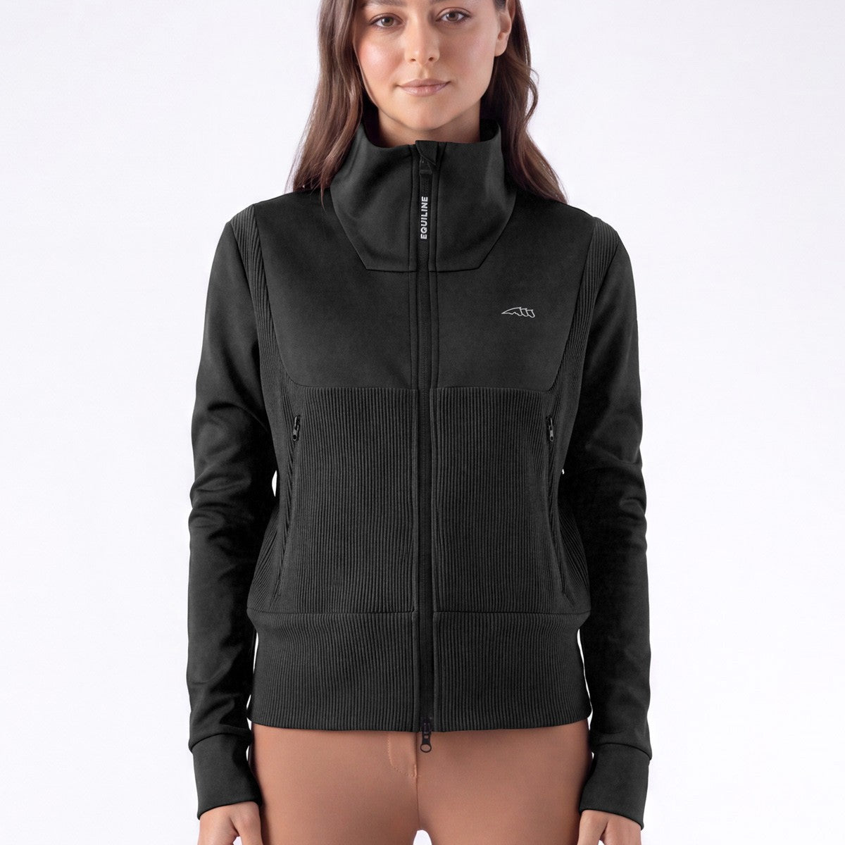 Equiline Damen Sweatjacke Eqembres Schwarz