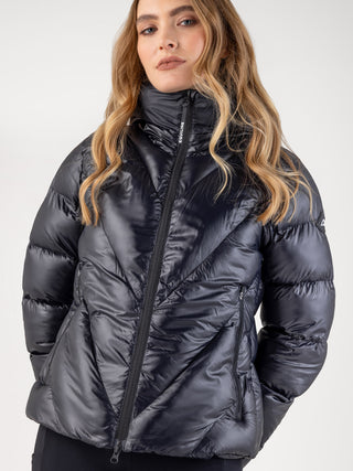 Equiline Wattierte Jacke Damen Coolbomb Glossy Schwarz