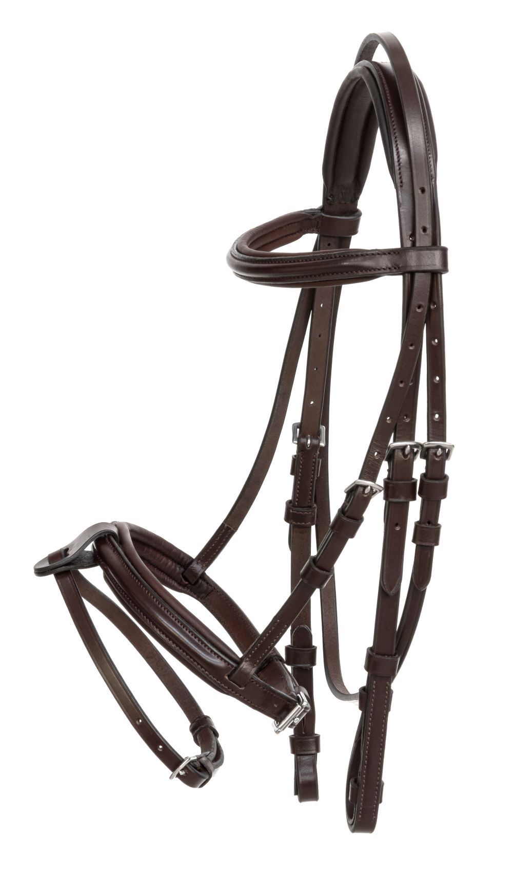 Equiline Trense mit kombiniertem reithalfter Pony Braun