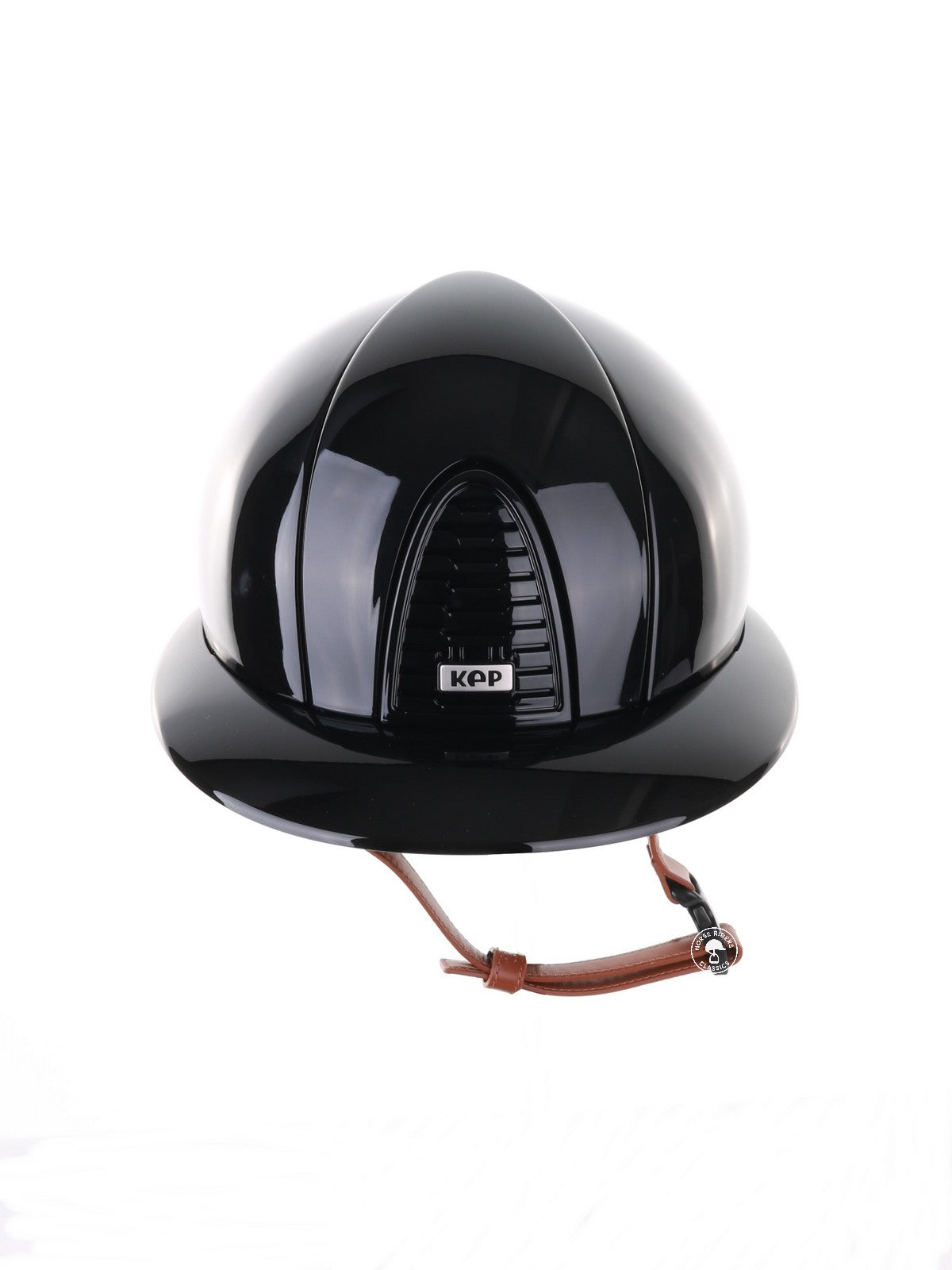 Kep Italia Reithelm Cromo 2.0 Polish Polo Schwarz Beige Kinnriemen