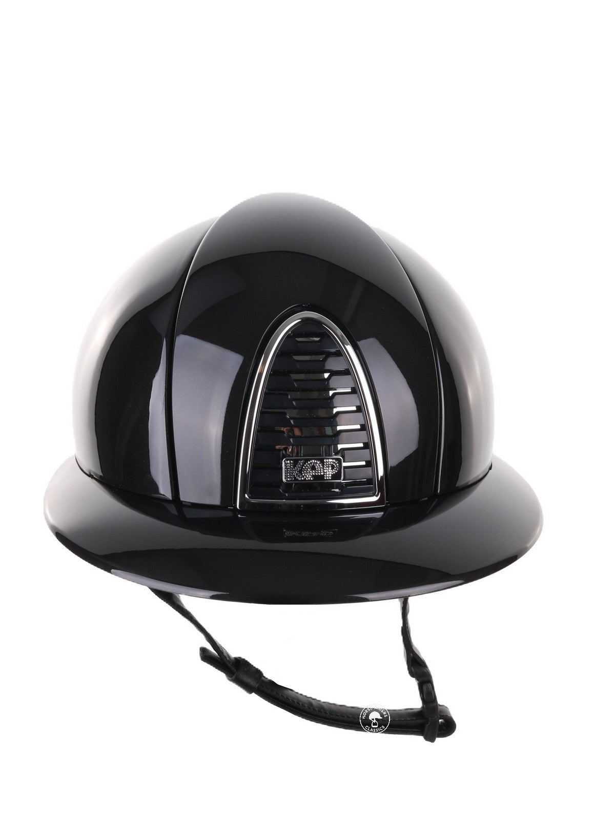 Kep Italia Paardrijhelm Cromo 2.0 Shine Polo Klep Zwart Chrome Frame