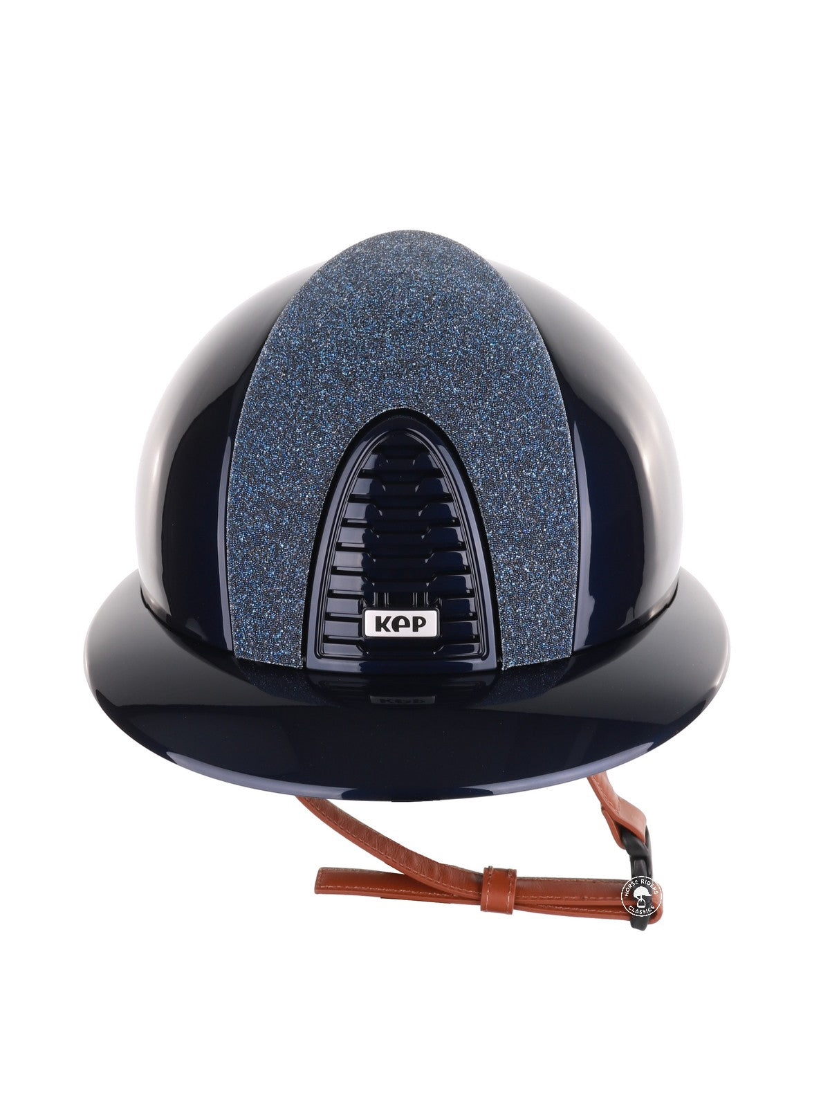 Kep Italia Paardrijhelm Cromo 2.0 Polish Polo Klep Blauw Vanity Insert Beige Kinband