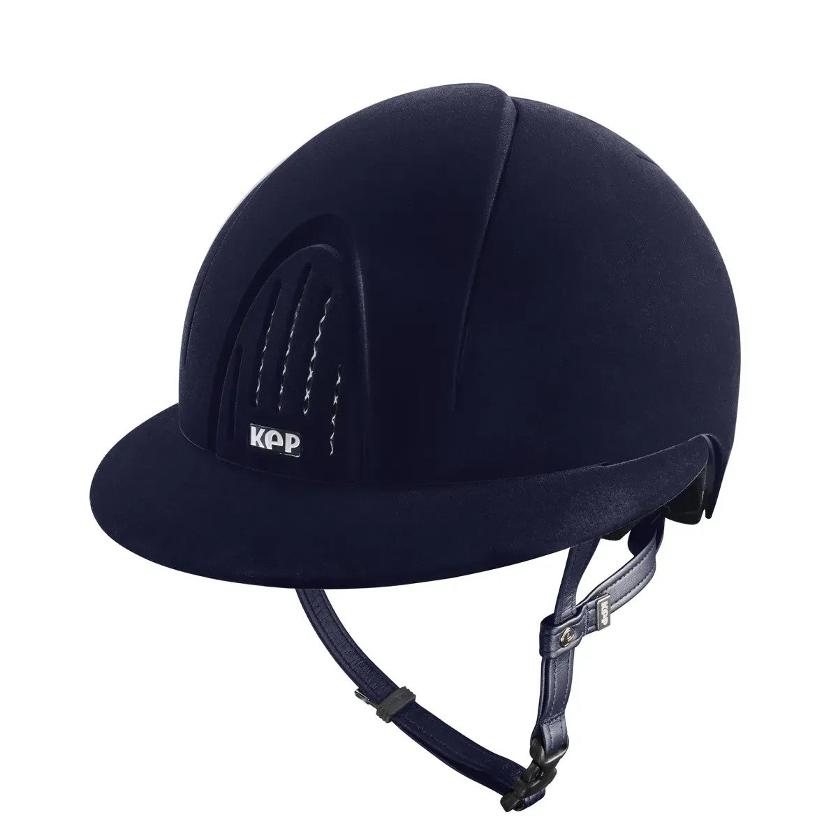 Kep Italia Paardrijhelm Smart Nova Velvet Polo Klep Navy