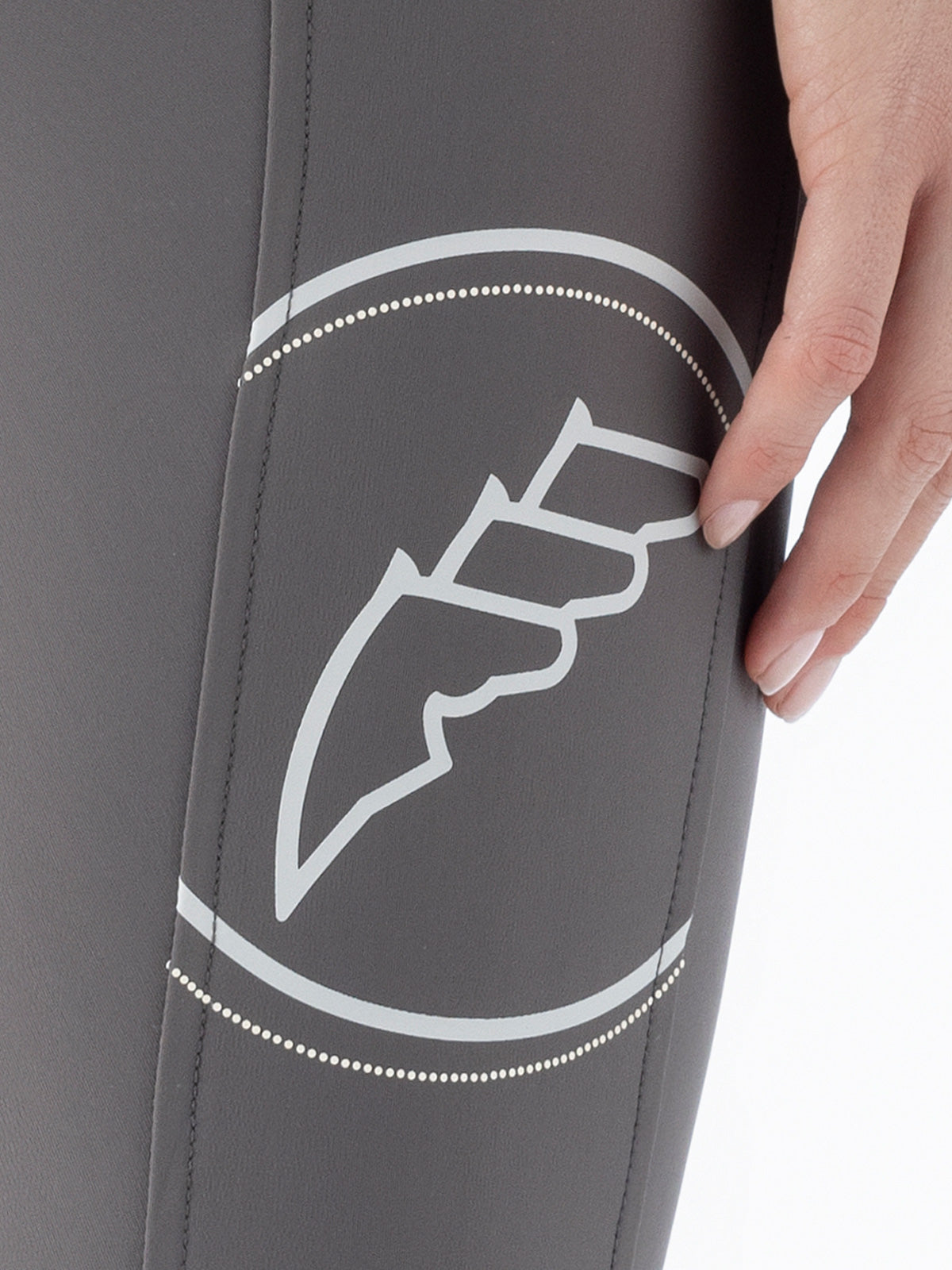 Equiline rijbroek dames knie grip hoge band Eufrekh Marsh