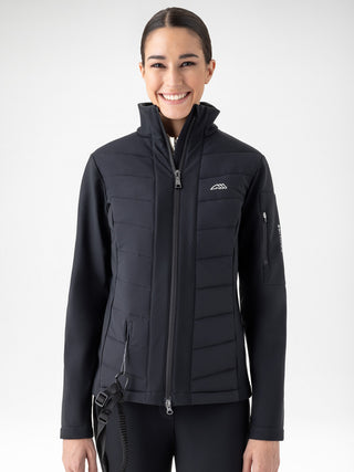 Equiline Damen-Softshelljacke mit Airbag-Kompatibilität Entrec Schwarz