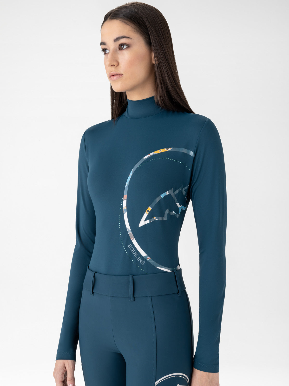 Equiline Trainingsshirt Second Skin Damen Eblec Legion Blue