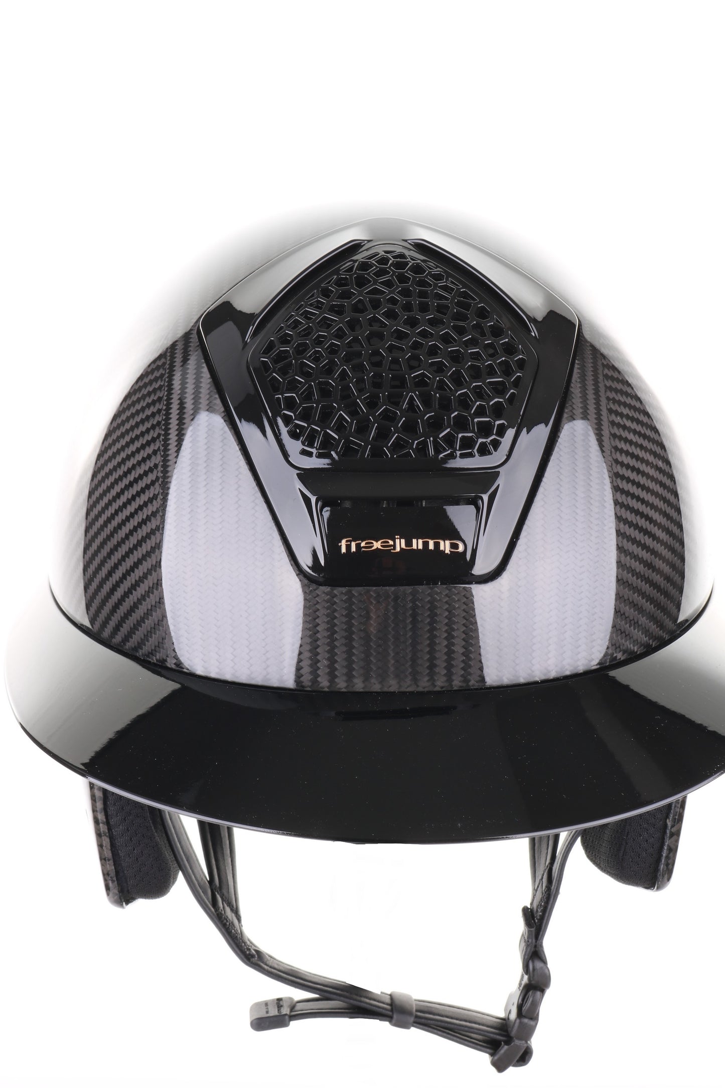 Freejump Reithelm Voronoï mit Schläfenschutz Carbon Gloss Black