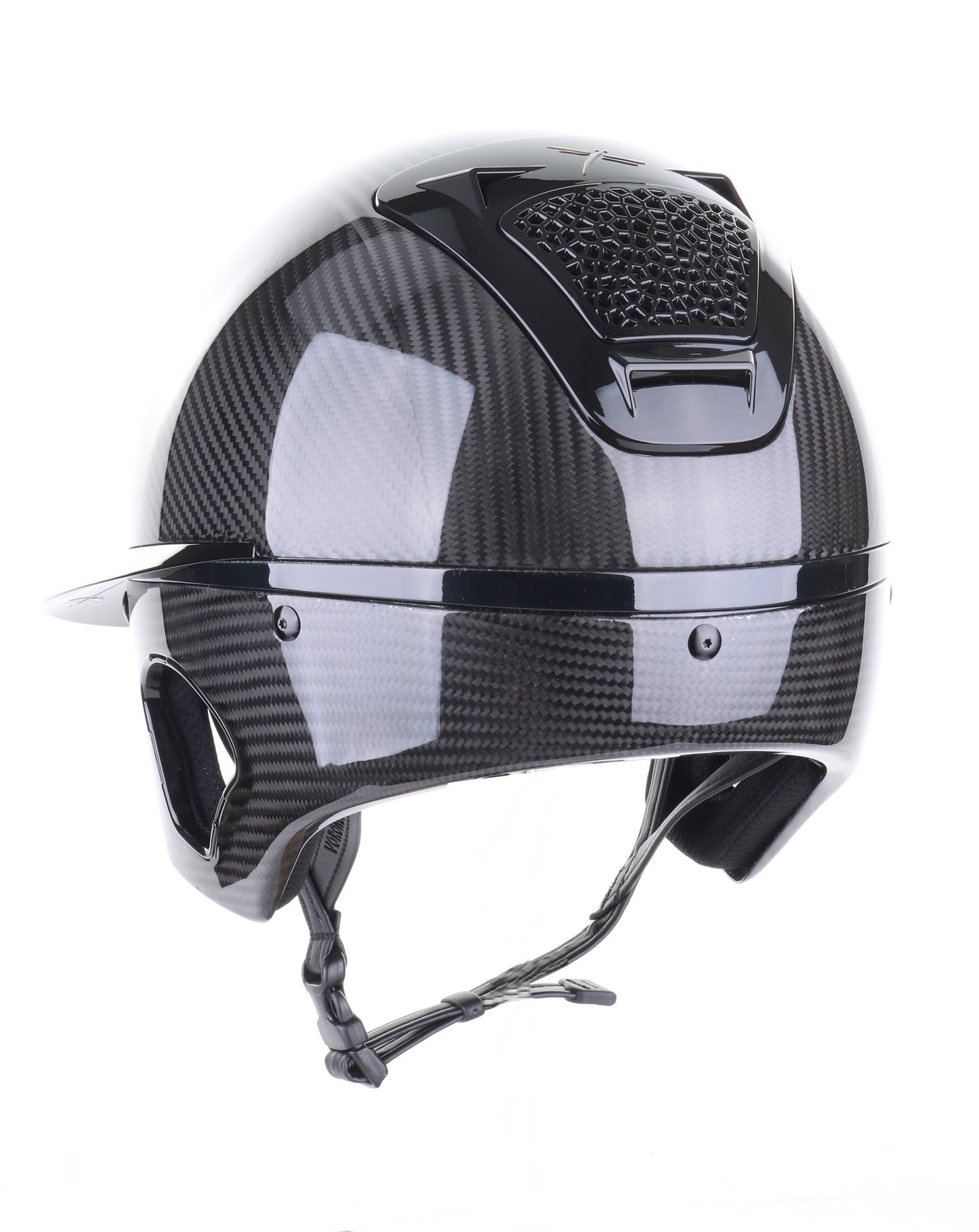 Freejump Reithelm Voronoï mit Schläfenschutz Carbon Gloss Black
