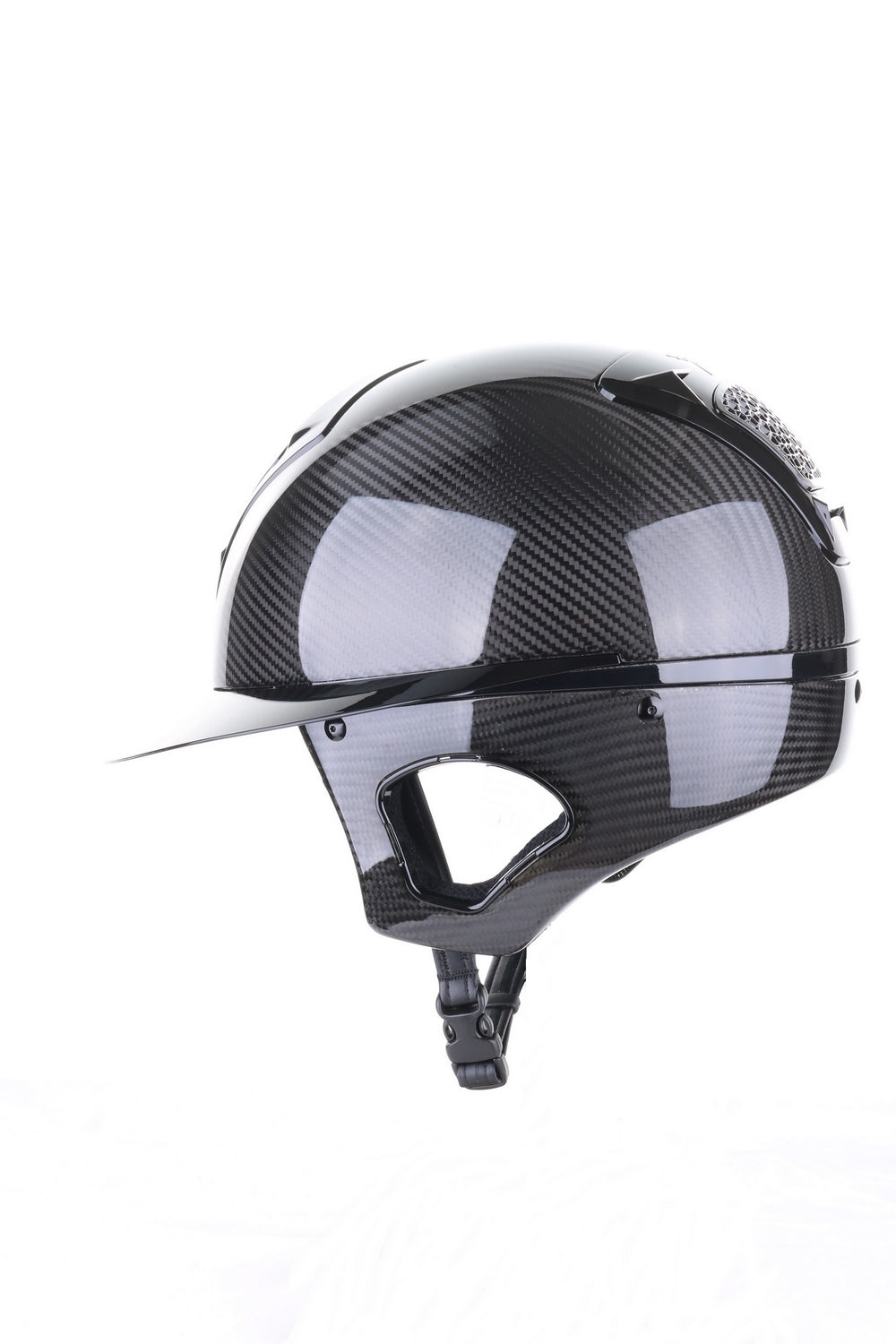 Freejump Reithelm Voronoï mit Schläfenschutz Carbon Gloss Black