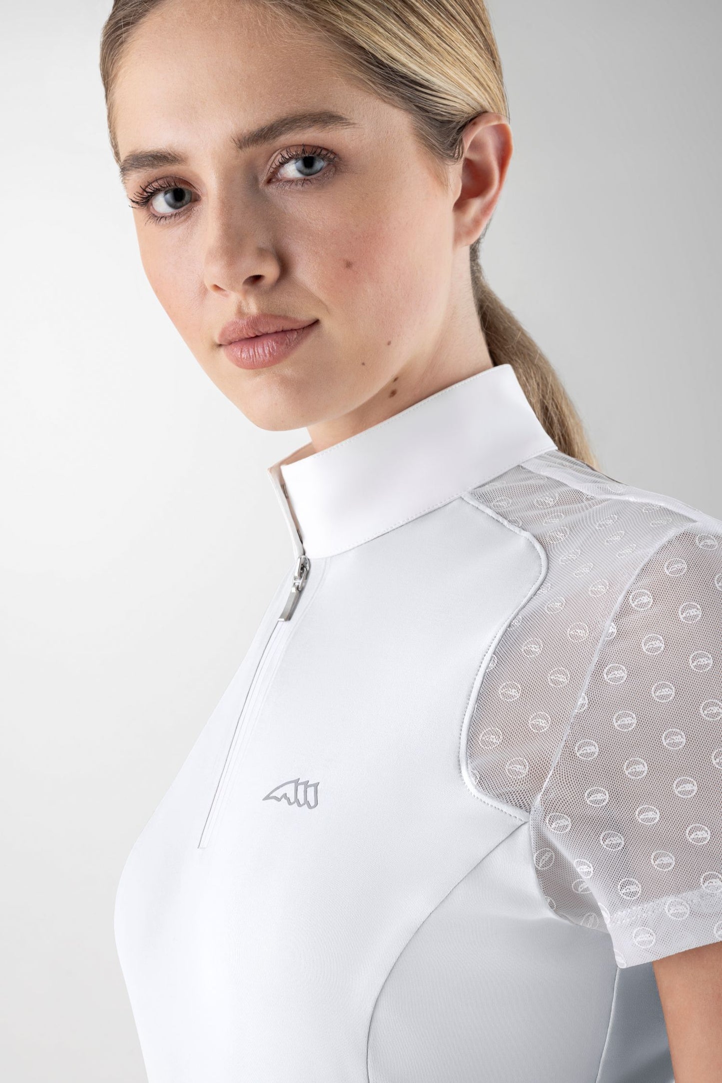 Equiline Turniershirt Kurzarm Damen Calid Weiß
