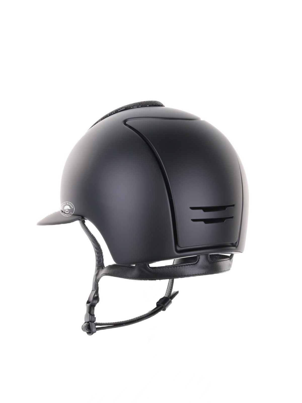 Kep Italia Reithelm Cromo 2.0 Matt Polo Schwarz Glitter Black