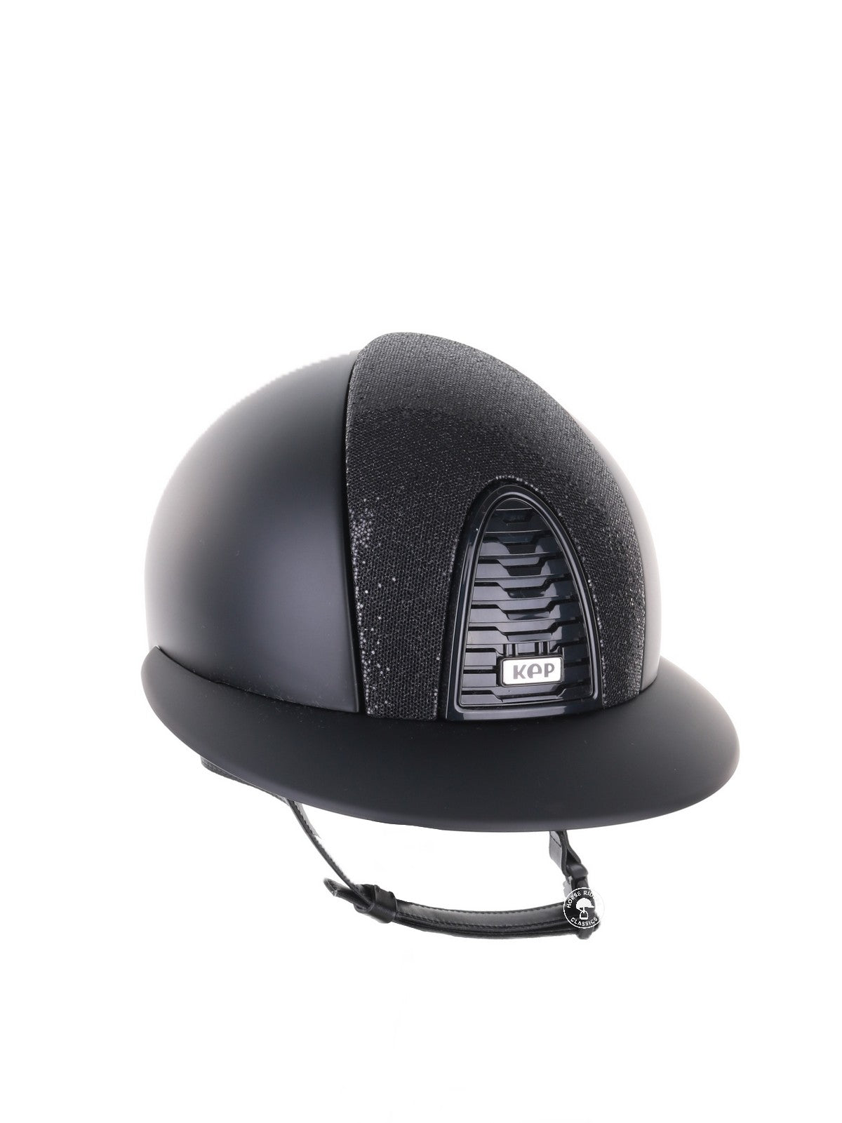 Kep Italia Reithelm Cromo 2.0 Matt Polo Schwarz Glitter Black