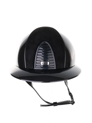 Kep Italia Reithelm Cromo 2.0 Shine Polo Schwarz RAW Frame Suede Insert