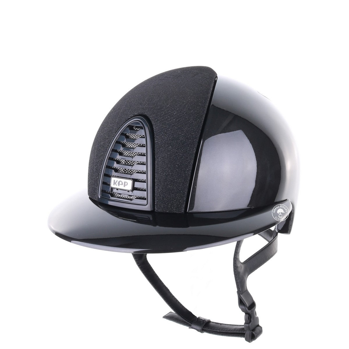 Kep Italia Paardrijhelm Cromo 2.0 Shine Polo Klep Zwart RAW Frame Galassia insert Zwart
