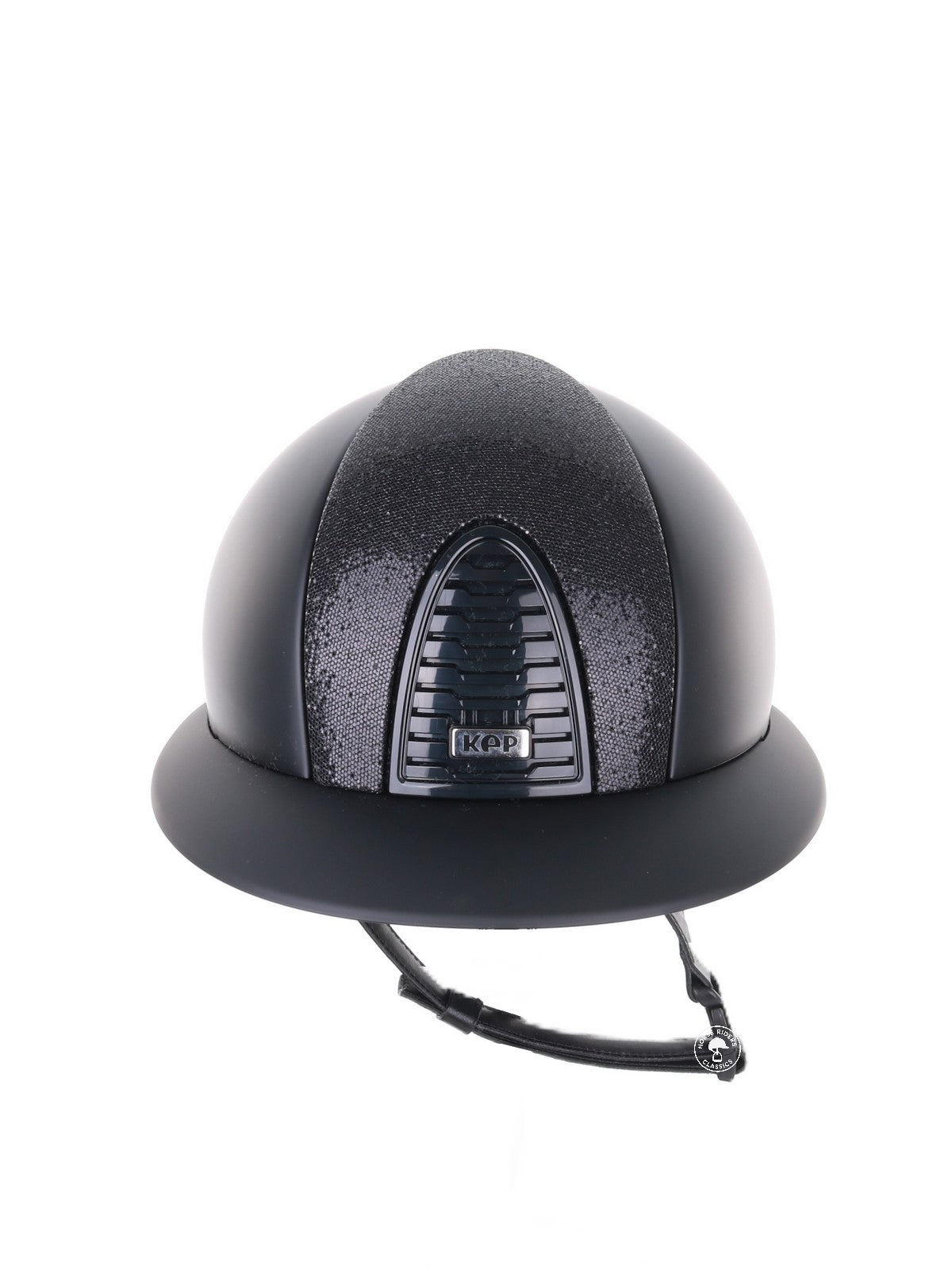 Kep Italia Reithelm Cromo 2.0 Matt Polo Schwarz Glitter Black