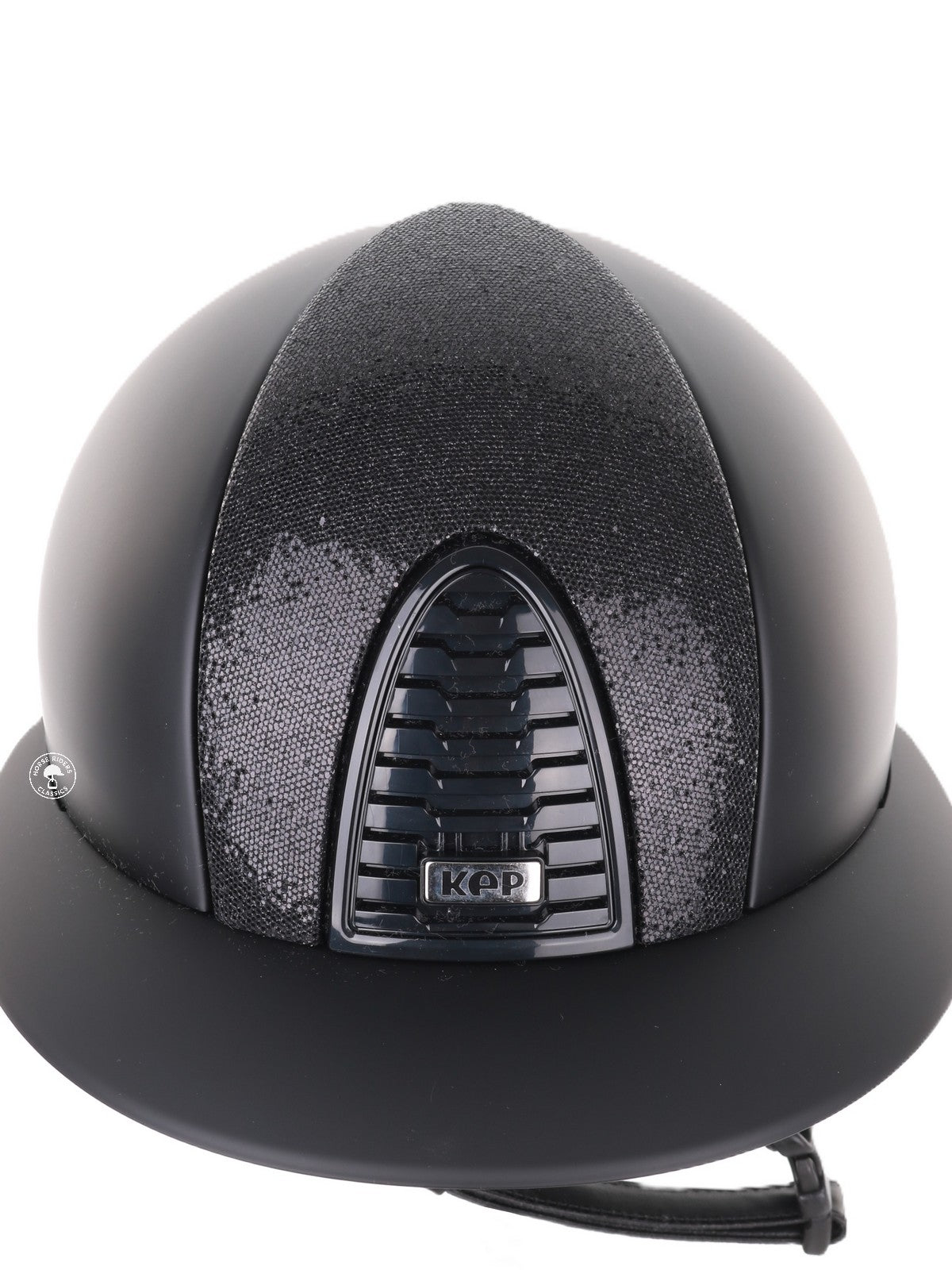 Kep Italia Reithelm Cromo 2.0 Matt Polo Schwarz Glitter Black