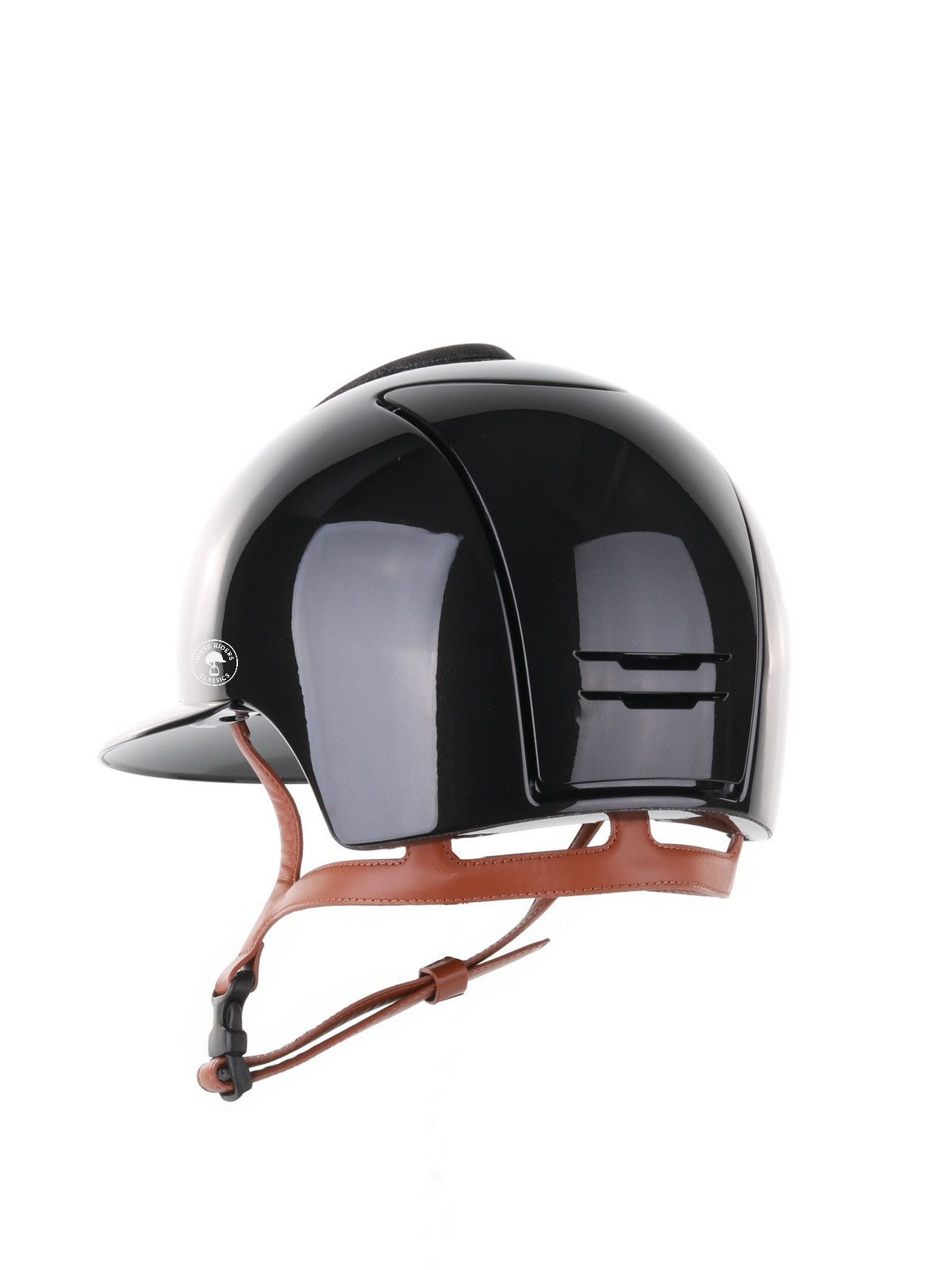 Kep Italia Reithelm Cromo 2.0 Shine Polo Schwarz RAW Frame Star Insert Beige Kinnriemen