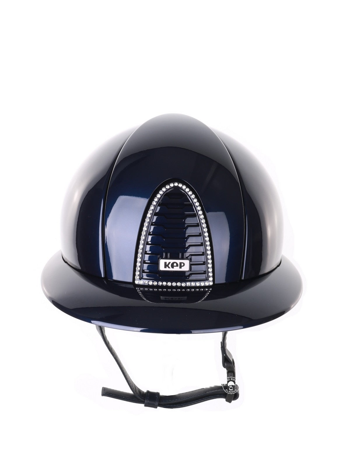 Kep Italia Reithelm Cromo 2.0 Polish Polo Blau Swarovski Frame