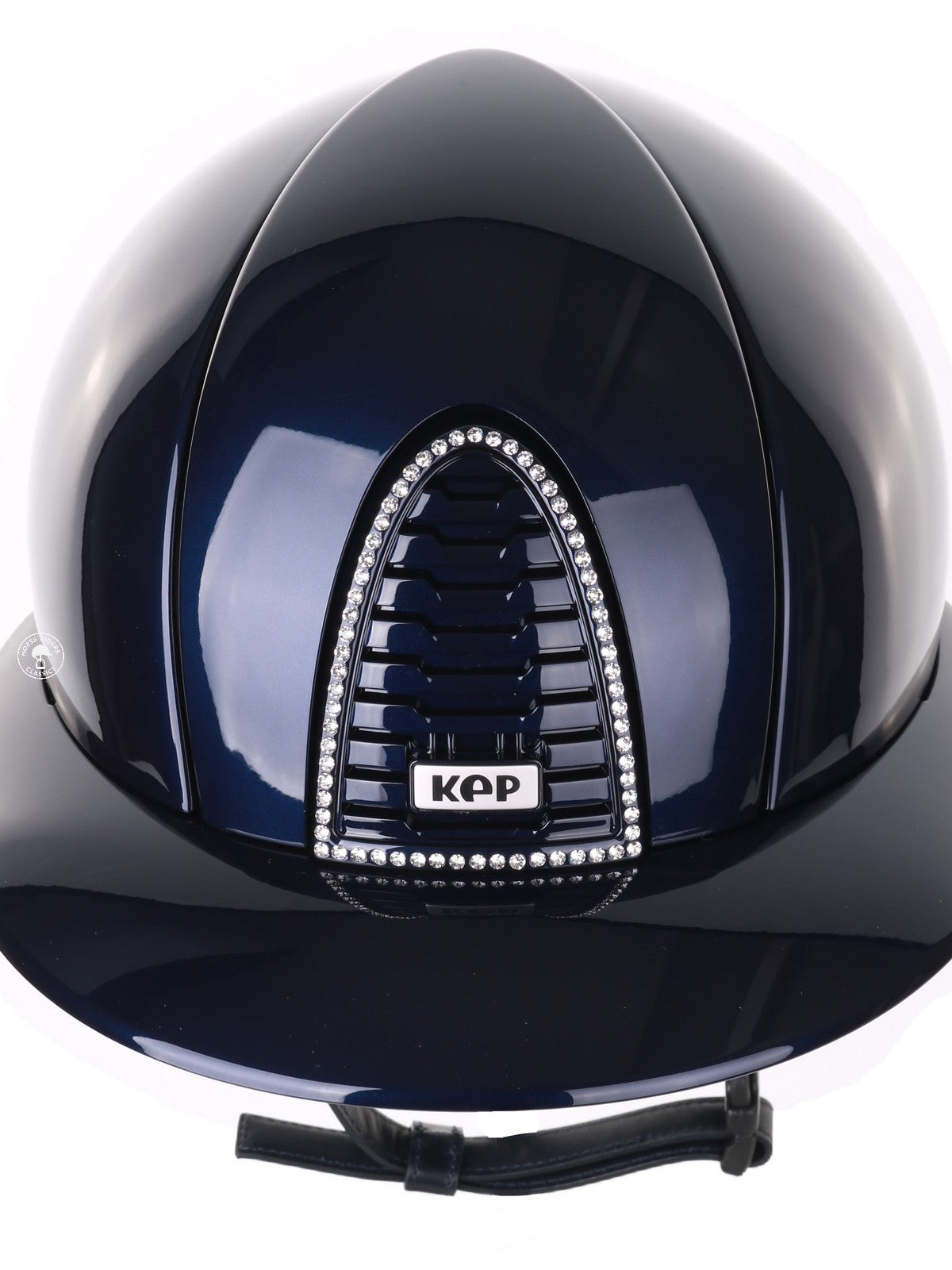 Kep Italia Reithelm Cromo 2.0 Polish Polo Blau Swarovski Frame