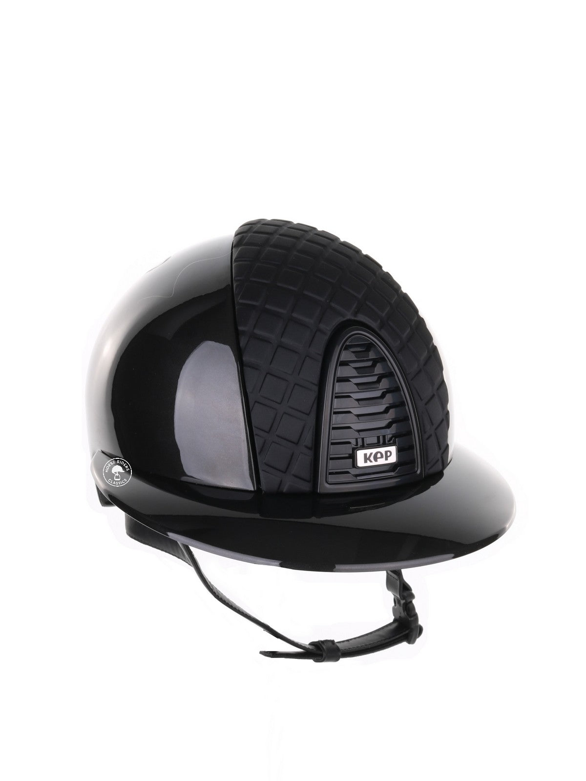 Kep Italia Reithelm Cromo 2.0 Shine Polo Schwarz RAW Frame Milano Insert