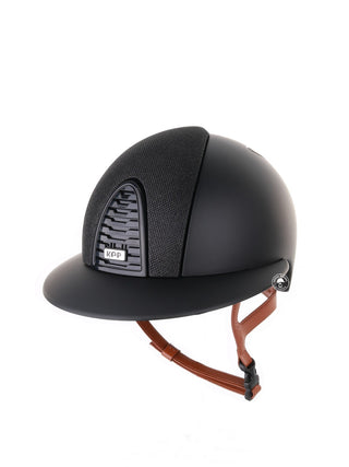 Kep Italia Reithelm Cromo 2.0 Matt Polo Schwarz Luminor Insert Beige Kinnriemen