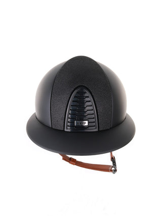 Kep Italia Reithelm Cromo 2.0 Matt Polo Schwarz Luminor Insert Beige Kinnriemen