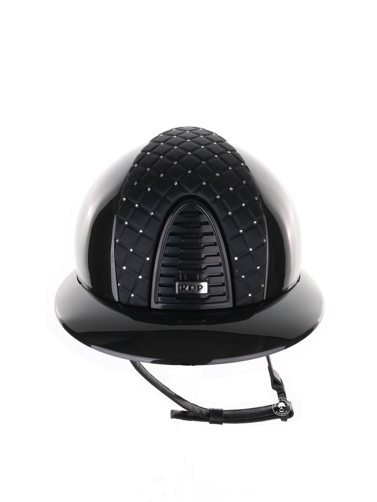 Kep Italia Reithelm Cromo 2.0 Shine Polo Schwarz RAW Frame Milano Cross Insert