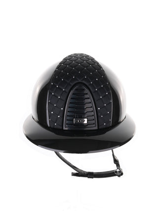 Kep Italia Reithelm Cromo 2.0 Shine Polo Schwarz RAW Frame Milano Cross Insert