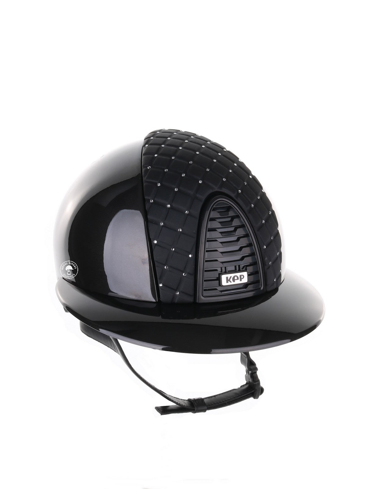 Kep Italia Reithelm Cromo 2.0 Shine Polo Schwarz RAW Frame Milano Cross Insert