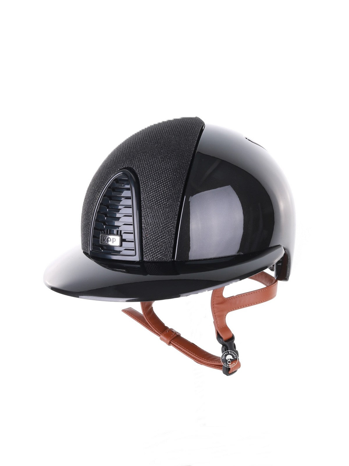 Kep Italia Reithelm Cromo 2.0 Shine Polo Schwarz RAW Frame Luminor Insert Beige Kinnriemen