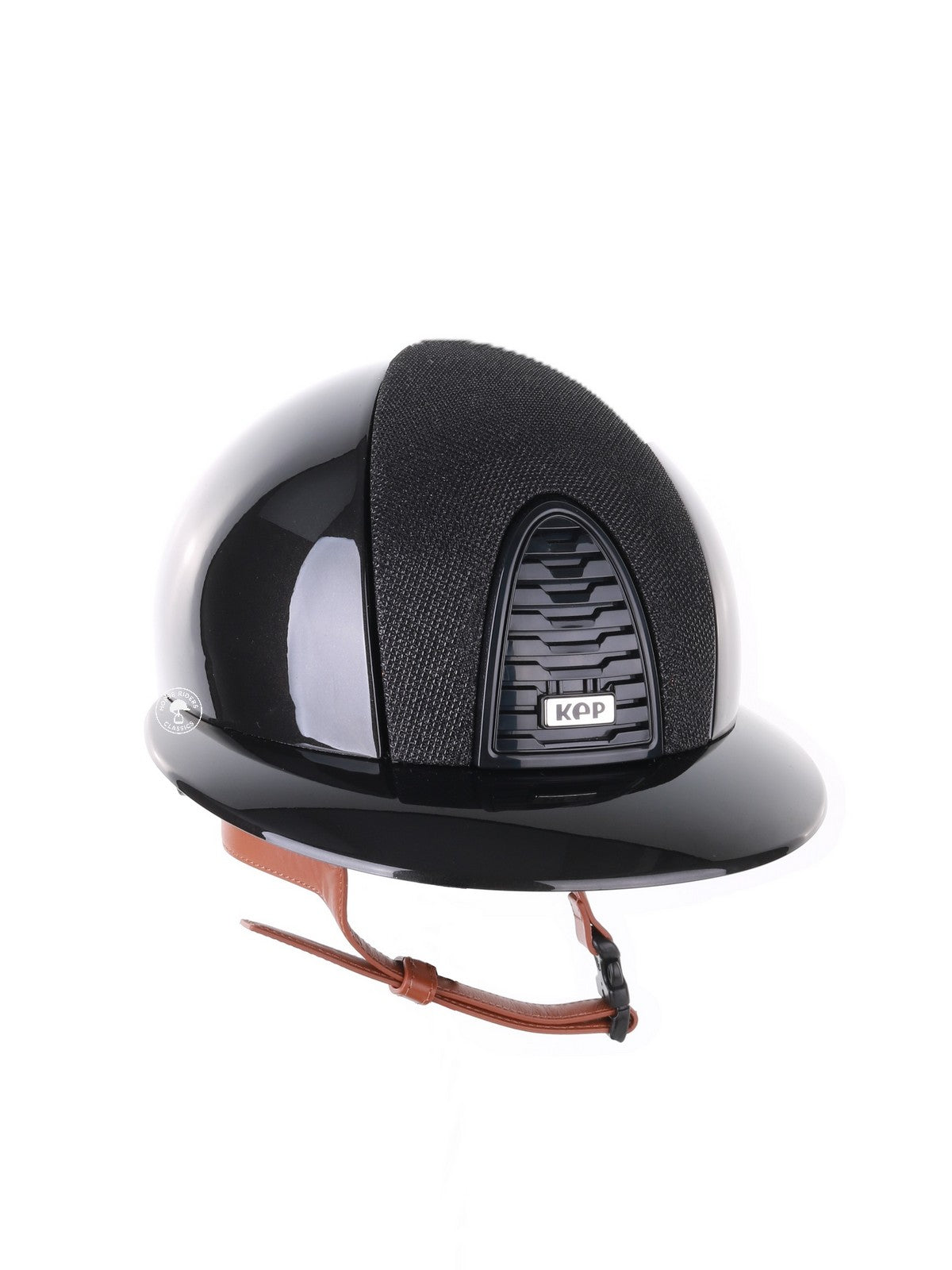 Kep Italia Reithelm Cromo 2.0 Shine Polo Schwarz RAW Frame Luminor Insert Beige Kinnriemen