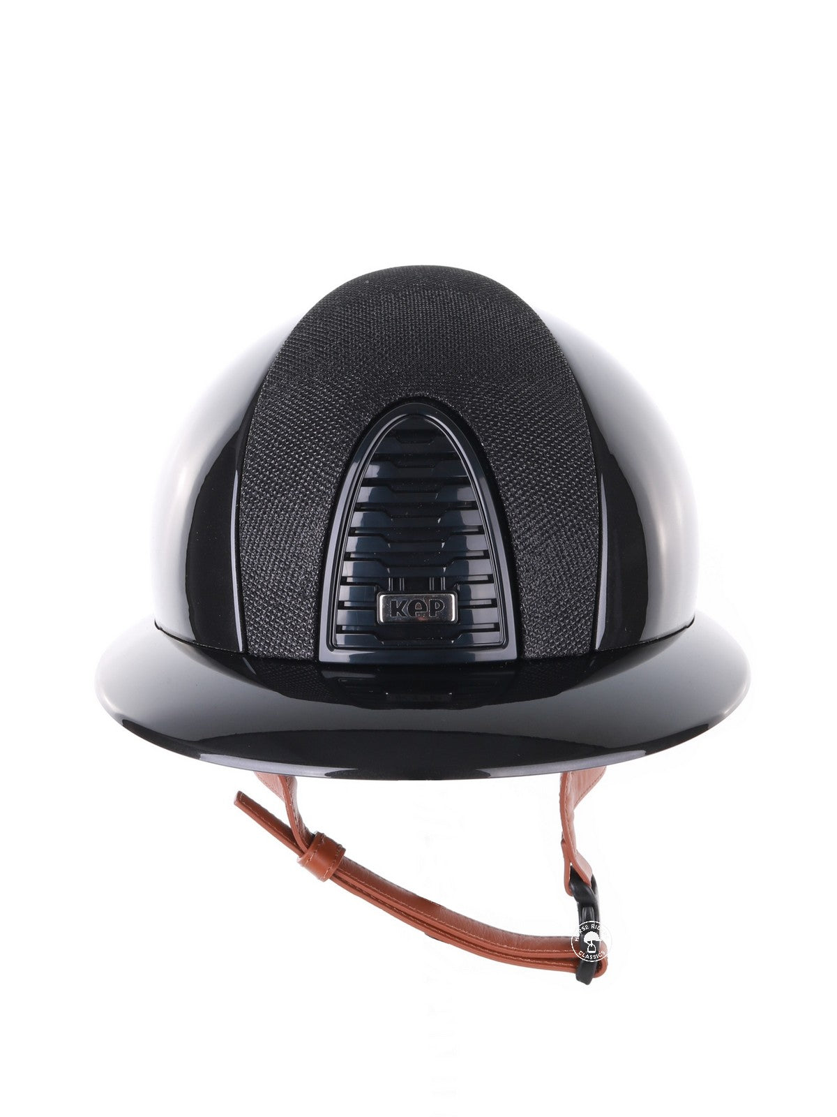 Kep Italia Reithelm Cromo 2.0 Shine Polo Schwarz RAW Frame Luminor Insert Beige Kinnriemen