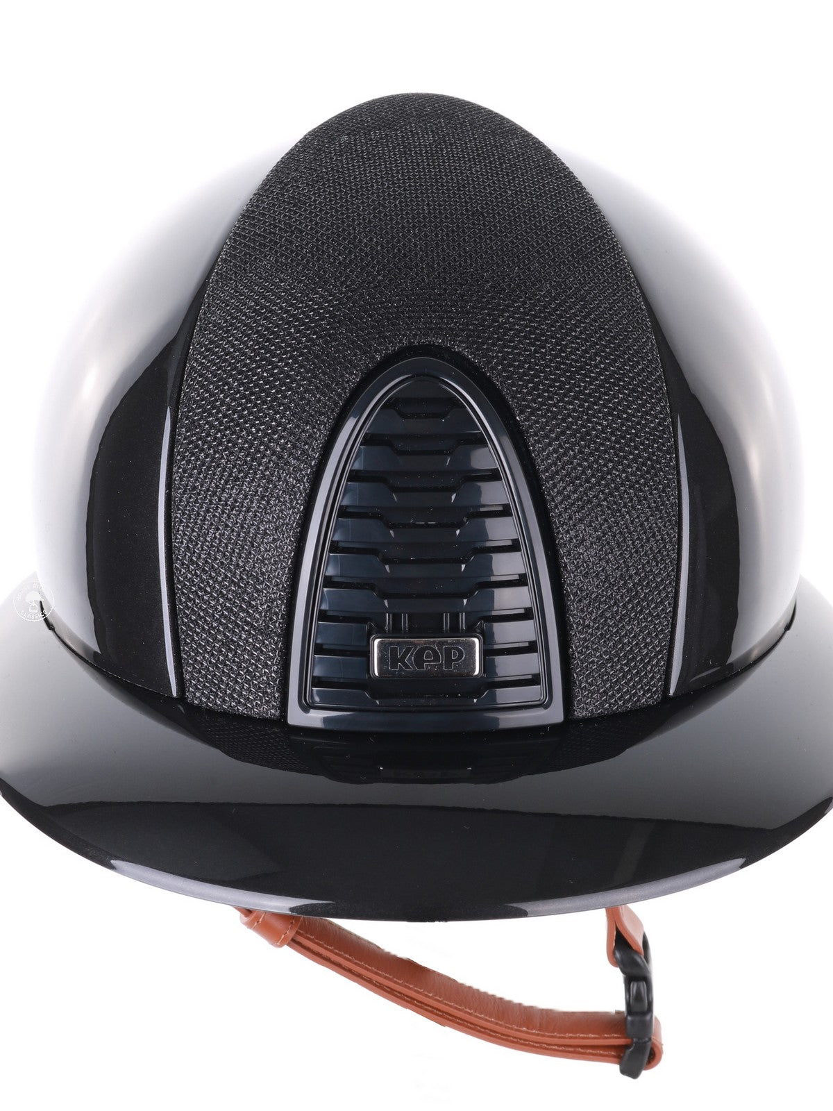 Kep Italia Reithelm Cromo 2.0 Shine Polo Schwarz RAW Frame Luminor Insert Beige Kinnriemen