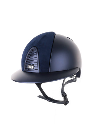 Kep Italia Reithelm Cromo 2.0 Textile Polo Blau Suede Inserts
