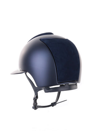 Kep Italia Reithelm Cromo 2.0 Textile Polo Blau Suede Inserts