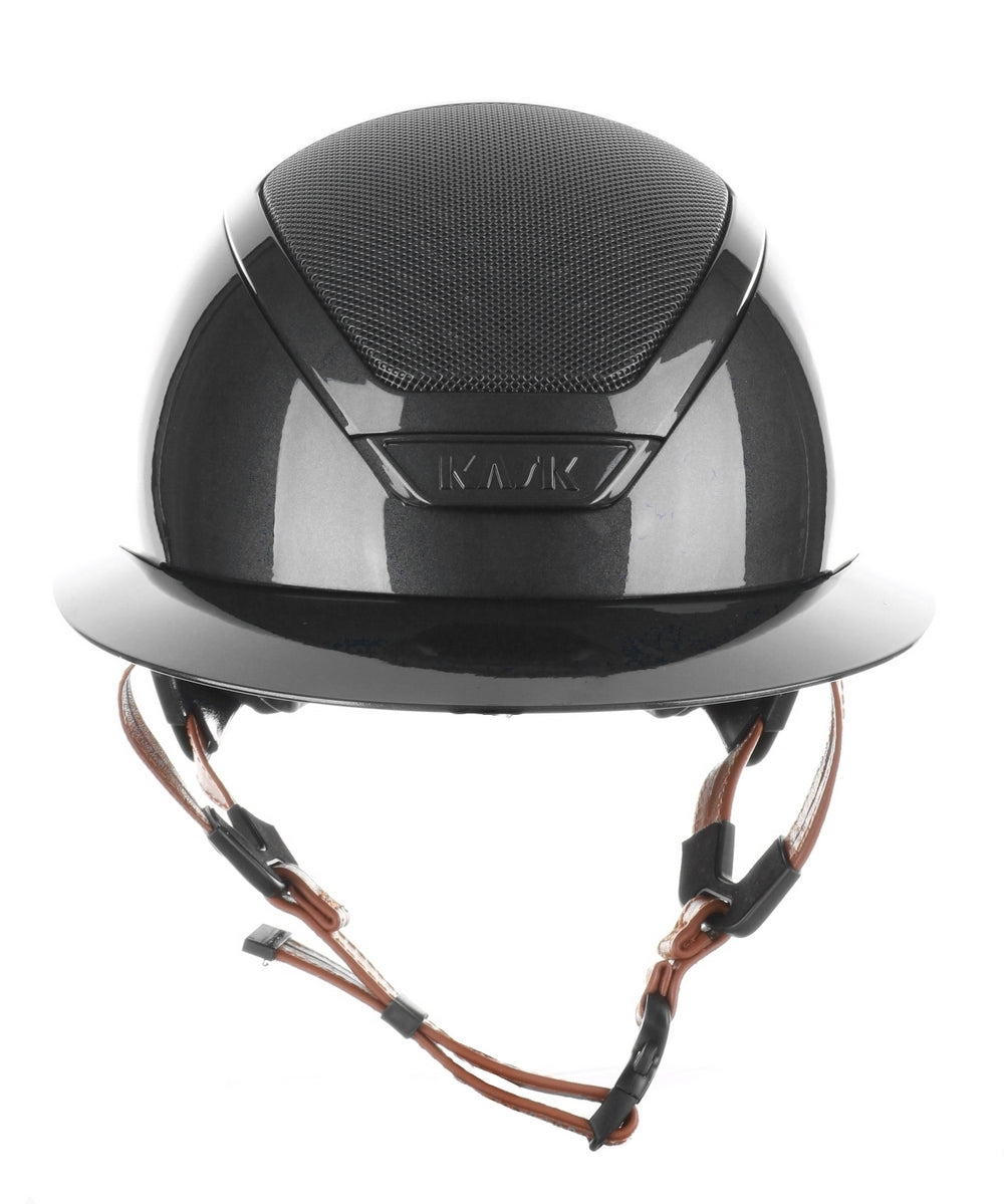 Kask Star Lady 2.0 Pure Shine Chrome Light Brown Chinstrap Schwarz