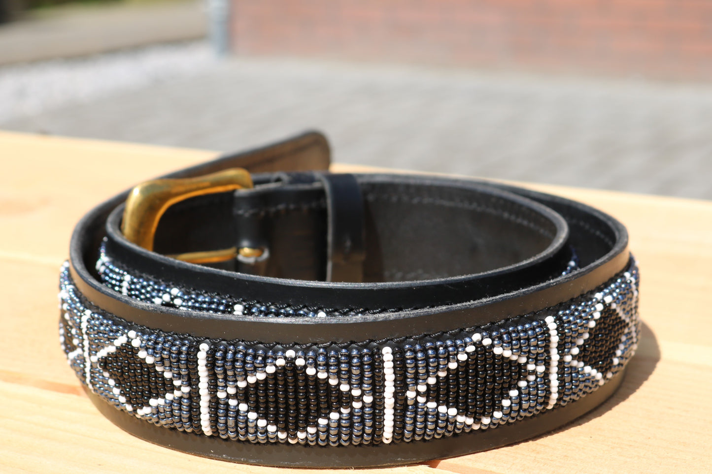 Gürtel mit Perlen Rafiki Black